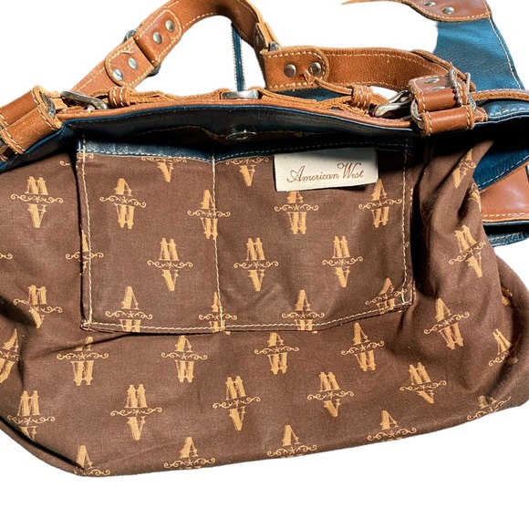 American West Genuine Leather Shoulder Bad - Picture 13 of 16